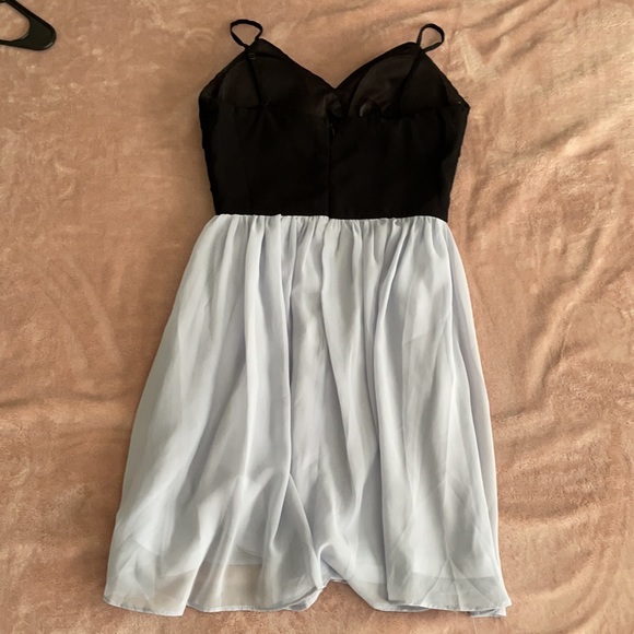 Blue and black dress - Picture 2 of 2